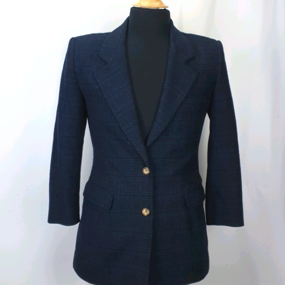 Willis & Geiger Wool Glen Check Plaid Sports Coat